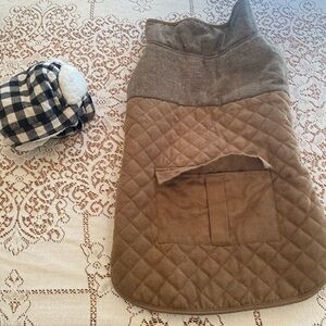 Cozy Brown Quilted Dog Coat